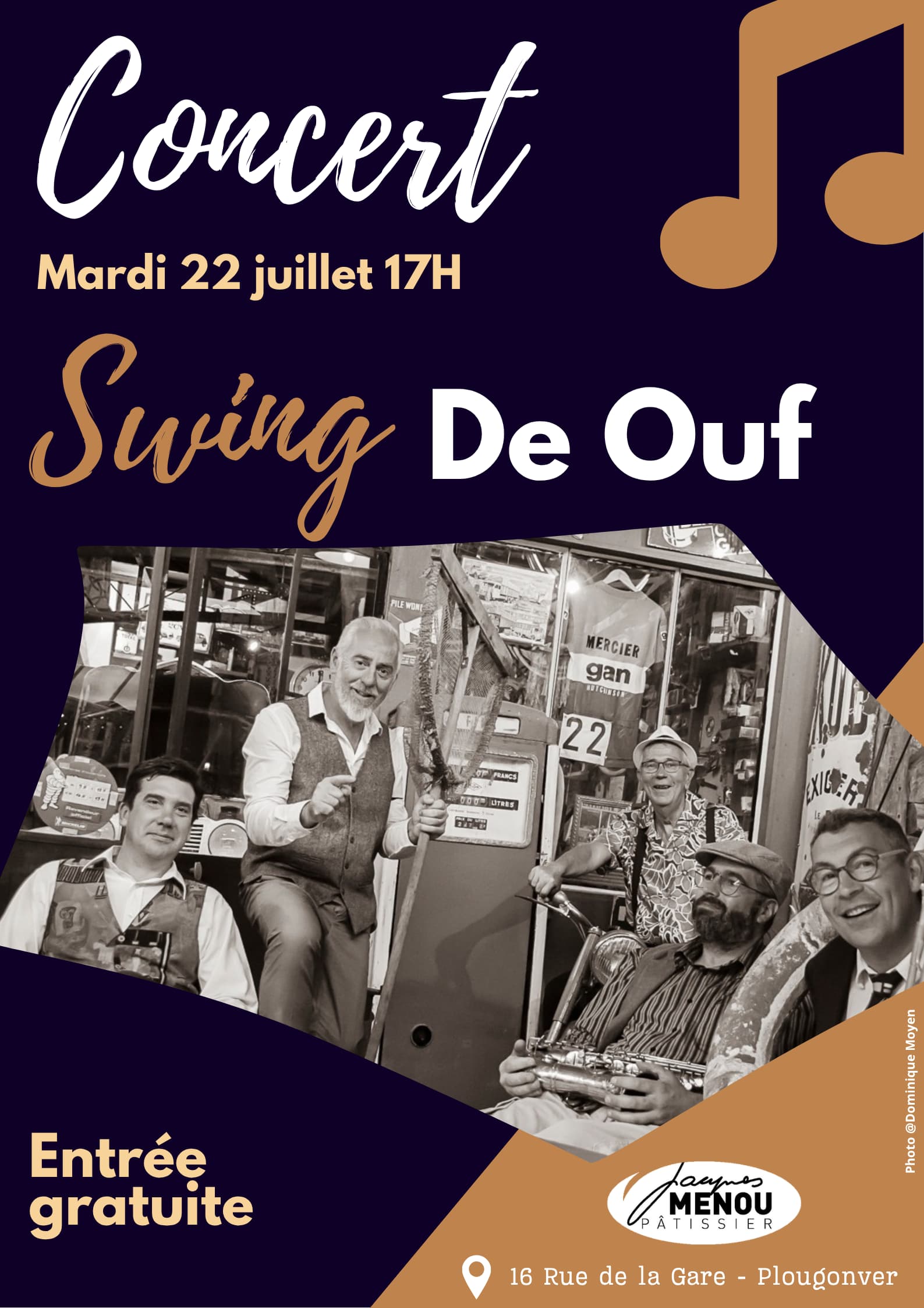 concert swing de ouf biscuiterie menou plougonver